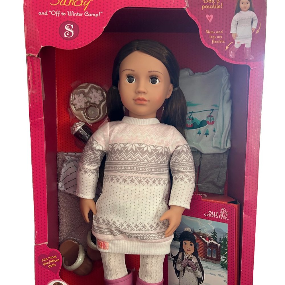 Our Generation 18" Posable Doll with Storybook